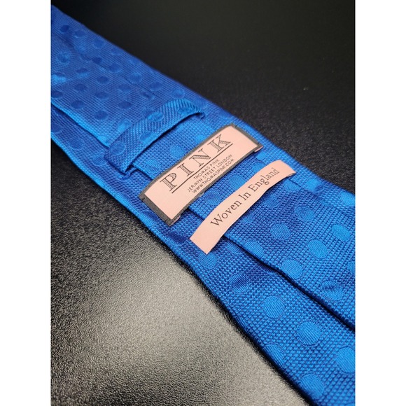 Thomas Pink Other - Thomas Pink Men's‎ Necktie Blue Polka Dot Silk 3.25" x 58" Excellent